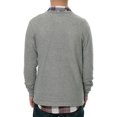thumbnail image 3 of AMBIG Mens The Caesar Cardigan Knit Sweater, Grey, Small, 3 of 3