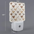 thumbnail image 2 of Salouo Various Chicken for Night Lights Plug into Wall 1 Pack, 0.5W Plug in Night Light with Dusk-to-Dawn Light Sensor LED Nightlight for Bathroom, Adult, Hallway-EU, 2 of 7