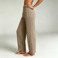 thumbnail image 5 of YABCSAZ Sherpa Pajama Pants for Women Soft Elastic Wasit Fluffy Pj Pants Soft Warm Comfy Lounge Fleece Lined Sleepwear Bottoms, 5 of 8