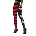 thumbnail image 2 of Franhais Women Christmas Leggings, Fashion Holiday Printed High Waist Compression Skinny Workout Athletic Pants, 2 of 9