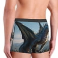 thumbnail image 3 of Fotbe Wild Blue Cool Dragon Men’s Total Support Pouch Boxer Briefs, X-Temp Cooling, Moisture-Wicking Underwear, Regular, Long-leg and Trunk-XX-Large, 3 of 6