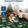 thumbnail image 2 of Garvee 5'x7' Christmas Area Rug Xmas Tree Reindeer Carpet, Machine Washable Rugs with Non Slip Rubber Backing Printed Festival Decorative Floor Mats for Living Room Bedroom Holiday Decor, Green, 2 of 7