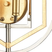 Elk Home 13-Inch Wide Geosphere Sconce, Contemporary, Polished Nickel