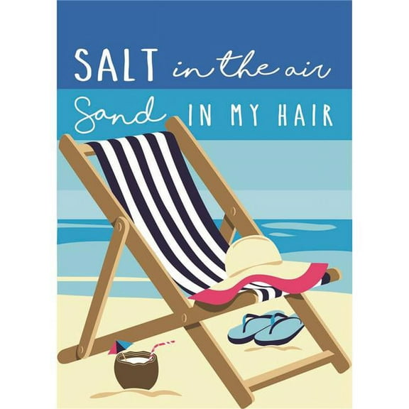 Magnolia Garden Flags M010024 13 x 18 in. Shaped Beach Chair Polyester Garden Flag