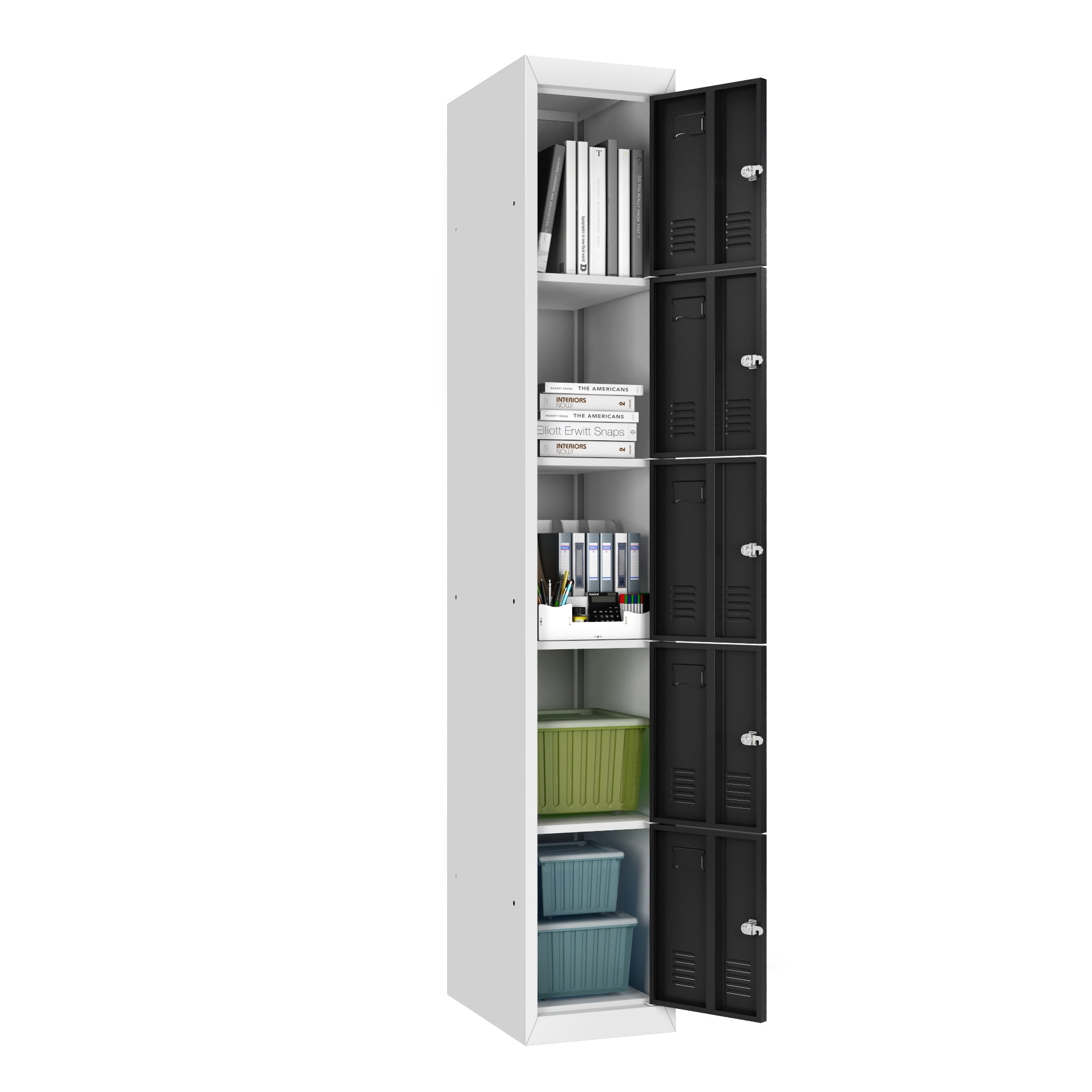 Storage Office Dimensions 22543 Personal Charcoal 4 Shelf