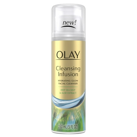 Olay Cleansing Infusion Facial Cleanser with Deep Sea Kelp, (Best Deep Cleansing Face Wash)