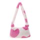 thumbnail image 2 of Bolso de hombro de felpa con estampado de corazón de flores para mujer a la moda (rosa) Tmvgtek Para estrenar, 2 of 9
