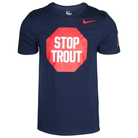 - Nike Men's MLB Stop Trout Angels T-Shirt-Navy