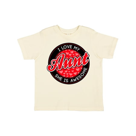 

Inktastic I Love My Aunt Gift Toddler Boy or Toddler Girl T-Shirt