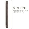 thumbnail image 2 of Ldr .50in. X 8in. Black Steel Nipple  30212X8, 2 of 8