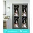 thumbnail image 6 of Black Christmas Window Privacy Film Stained Glass Window Film Decorative Windows Cover Static Windows Cling for Glass Door Snowman Xmas Tree Snowflake Gifts Elk Stickers for Bathroom 23.6"x78.7", 6 of 7