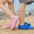 thumbnail image 4 of YOUYEDIAN Girls Boys Barefoot Shoes Wide Toe Box Breathable Non-Slip Aqua Water Shoes Athletic Beach Pool Swim Surf Diving Hiking Walking Shoes (Blue, 3 Big Kid), 4 of 9