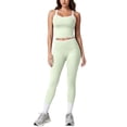 thumbnail image 1 of GFSDOI Womens Workout Sets Two Piece Cross Back Tank Top Matching High Waist Leggings Sets Gym Outfits Work Out Clothes, 1 of 9