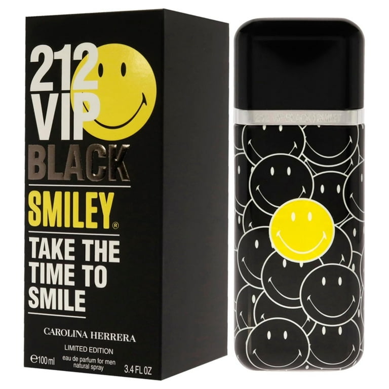 Carolina Herrera 212 VIP Black Smiley , 3.4 oz EDP Spray - Walmart.com