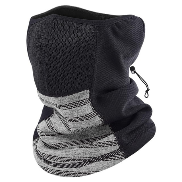 Pasamontañas térmico para el cuello, para esquí y ciclismo Gris claro