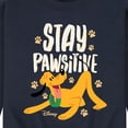 thumbnail image 3 of Disney Classics - Cats & Dogs - Stay Pawsitive - Men's Crew Neck Fleece Pullover, 3 of 5