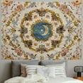 thumbnail image 2 of Shiartex  Wall Tapestry Bohemian - Floral Vine Wall Hanging Celestial Sun Moon and Star Tapestries Hippie Home Decor Boho Tapestry for Bedroom Aesthetic  40x30inch, 2 of 6