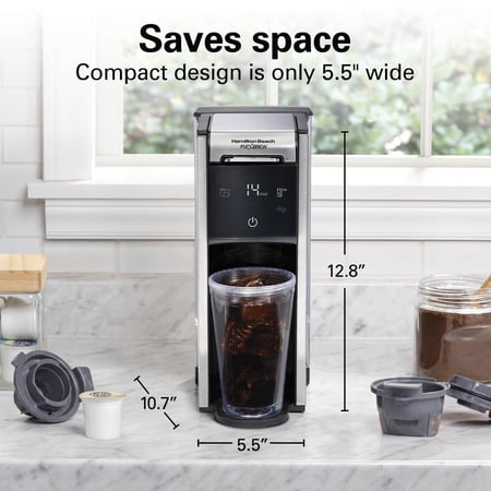 Hamilton Beach FlexBrew 4-in-1 Coffee Maker, Single Serve & Full Pot Coffee Brewer with Removable 45 oz Water Reservoir‼️light dirt‼️