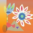 thumbnail image 2 of Auda, Christine 26x26 White Modern Wood Framed Museum Art Print Titled - New Daisy II, 2 of 4