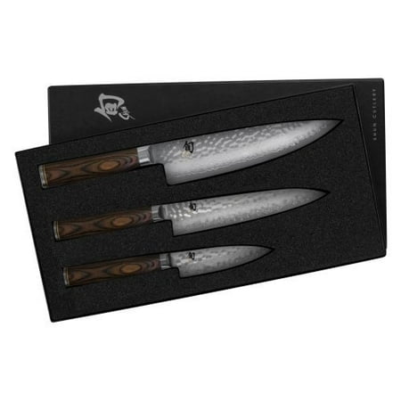 Shun TDMS0300 3-Piece Premier Knife Starter Set (Best Shun Knife Line)