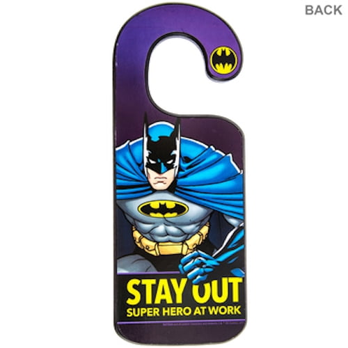 Batman Wood Door Hanger Wall Decoration Kids Room Decor Walmart Com