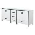 thumbnail image 5 of Lexora Home Ziva 72" Vanity Cabinet in White, 5 of 6