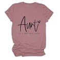 thumbnail image 1 of LUOGENLI T-shirts pour Femmes Mode Décontractée Lettre Manches Courtes Col Rond T-shirt Haut 4TG T-shirts Graphiques pour Femmes Saint-Patrick Or Rose TTG, 1 of 2