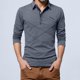 thumbnail image 1 of pstuiky Camisas de manga larga de invierno para hombre, Camisa informal holgada de manga larga con solapa y botones a rayas para hombre Tops de talla grande para hombre xxxxl, 1 of 6