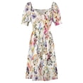thumbnail image 5 of Wild Flowers and Plants Watercolor - Wild Nature Botanical Print Sleeveless Dress Dresses gala, 5 of 7