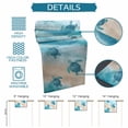 thumbnail image 6 of Blue Coastal Table Runner 72 Inches, Sea Turtle Beach Nautical Seaside Ocean Bed Runner Dresser Scarves Tabletop for Indoor Outdoor Parties/Ceremony/Banquet, 18" x 72", 6 of 9