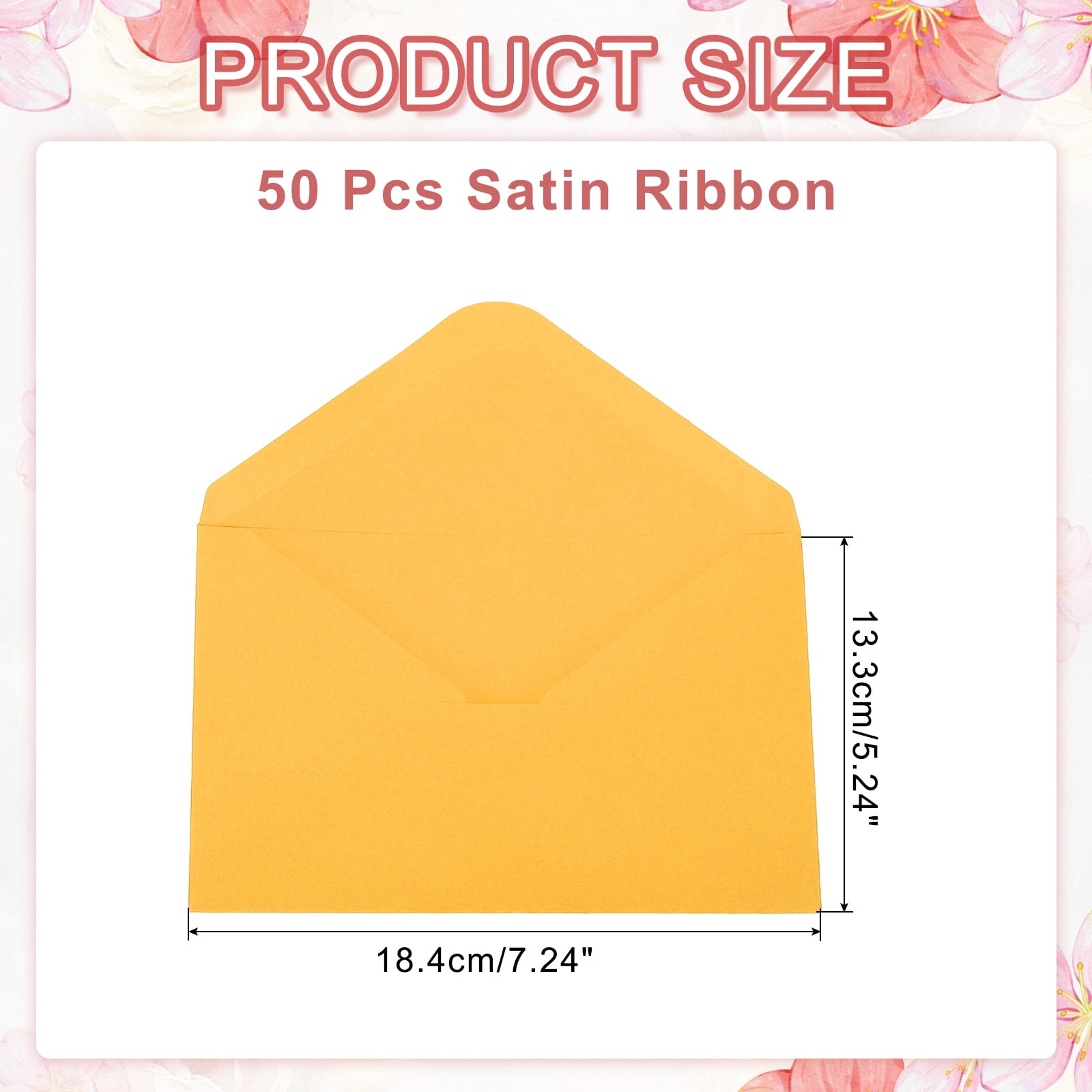 Invitation Envelopes, Greeting Card Envelopes V-Flap Design for Weddings and Special Occasions Dark Golden Yellow
