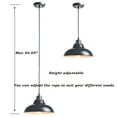 thumbnail image 5 of Claxy Black Barn Style Pendant Light Fixtures with Cord, 5 of 6