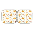thumbnail image 3 of Uemuo Squirrel Maple Leaves And Nuts Printed 2 PCS Car Windshield Sun Shade, Auto Sun Heat and UV Rays Blocker, Foldable Automotive Front Window Sunshade Protector, 3 of 7