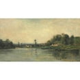 thumbnail image 3 of Charles François Daubigny 14x10 Black Modern Framed Museum Art Print Titled - The Edges of the Oise (1864), 3 of 5