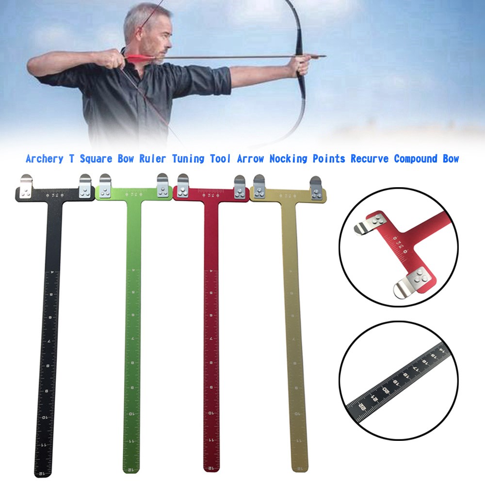 Bailey Archery T Square Bow Ruler Tuning Tool Arrow Nocking Points