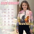 thumbnail image 4 of Uourmeti Quarter Zip Up Sweatshirt for Girls with Pocket Lightweight Athletic Wear Soft Loose Top for School Gym Daily Use Size 11-12, 4 of 7