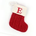 thumbnail image 1 of Calcetín de regalo de Navidad Lucakuins, letras iniciales patrón de copo de nieve de punto medias de dibujos animados contenedor de regalo de tela bolsa decorativa Lucakuins Festival, 1 of 5