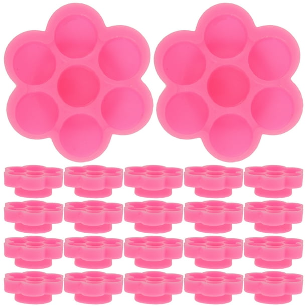 200 piezas de soporte de líquido adhesivo desechable para pestañas postizas, anillo de soporte