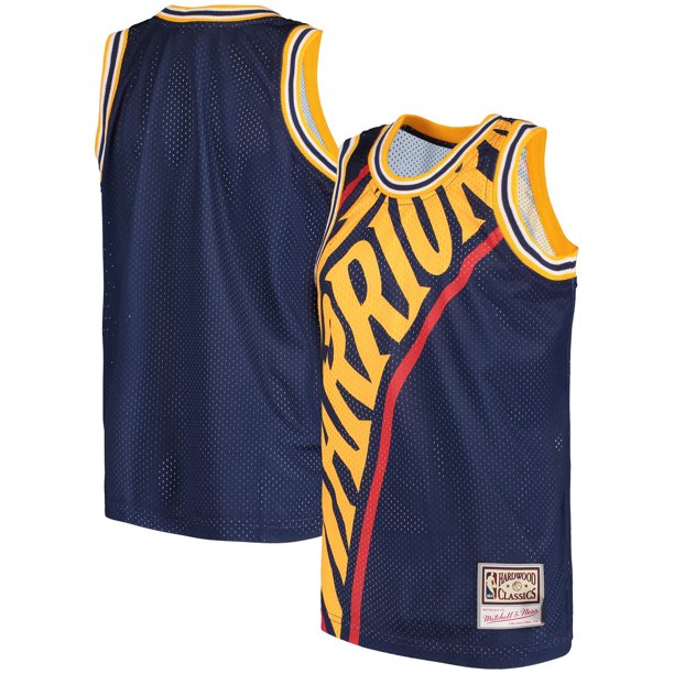 Mitchell Ness Golden State Warriors Mitchell Ness Youth Big Face Jersey Tank Top Royal Walmart Com Walmart Com