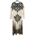 thumbnail image 6 of Vetsdori Long Sleeve Maxi Dresses for Women Loose Gowns Dresses Long,Sundress V-Neck Party Muumuu Juniors Dress Graphic, 6 of 6