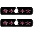 thumbnail image 2 of Pink Shiny Snowflakes Kitchen Sink Splash Guard 2 Packs Faucet Absorbent Mats Christmas Glittering Faucet Handle Drip Catcher Quickly Drying Mat for Kitchen Counter Bathroom, 14.9"x5.5", 2 of 7