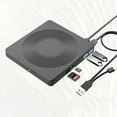 thumbnail image 1 of EGNMCR Lecteur Optique Externe 3.0 USB et Type-C Multifonction 6 en 1 DVD Lecteur de Disque Optique Mobile Lecteur Portable Disque Mince Compact Plastiques Optical Drive, 1 of 9