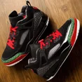 thumbnail image 1 of N I-K-E A i r-Jor-dan Spizike Low Shoes Black Varsity Red FQ1759-060 Men's Size NEW, 1 of 6