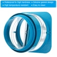 thumbnail image 4 of Uxcell 6"-7" Backdraft Damper ABS Flexible Airflow Inline Backflow Duct Adaptor Blue 1 Set, 4 of 6