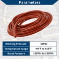 thumbnail image 4 of Unique Bargains 15Ft 3/16" 5mm ID 2.5mm Grosor Manguera de Vacío de Silicona para Aire y Agua Roja, 4 of 7