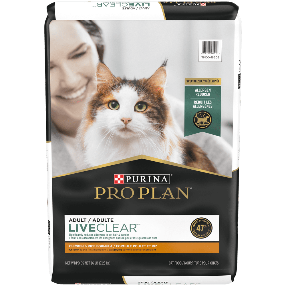 Purina Pro Plan With Probiotics, High Protein Dry Cat Food, LIVECLEAR