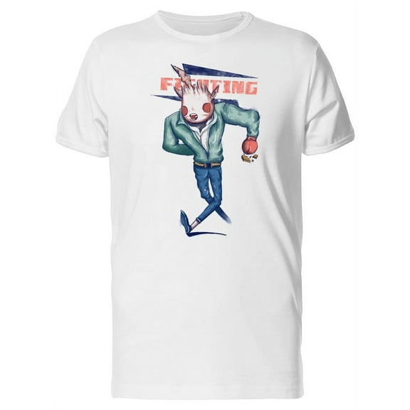 Fighting Man With Big Red Eyes Tee Men's -Image by Shutterstock