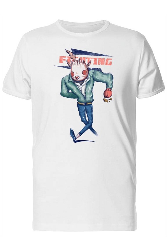 Fighting Man With Big Red Eyes Tee Men's -Image by Shutterstock