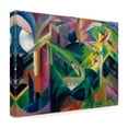 thumbnail image 4 of Franz Marc 'Deer In A Monestary Garden' Canvas Art, 4 of 4