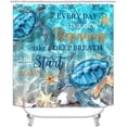 thumbnail image 2 of 4PCS Sea Turtle Shower Curtain Sets with Rugs, Waterproof Fabric Shower Curtain, Tropical Summer Nautical Underwater World Sea Animal Marine Life Coral Blue Ocean Beach Coastal Bathroom Decor, 2 of 7